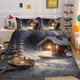 thumbnail image 2 of Christmas Gifts Santa Claus Snow House Child Quilt Duvet Cover Set Bedding3-Piece Bedding Set, 2 of 5