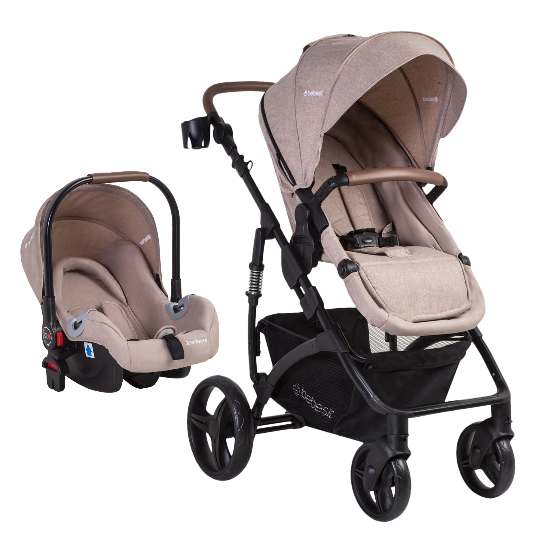 Bebesit - Coche Cuna Travel System Quest Lx Beige