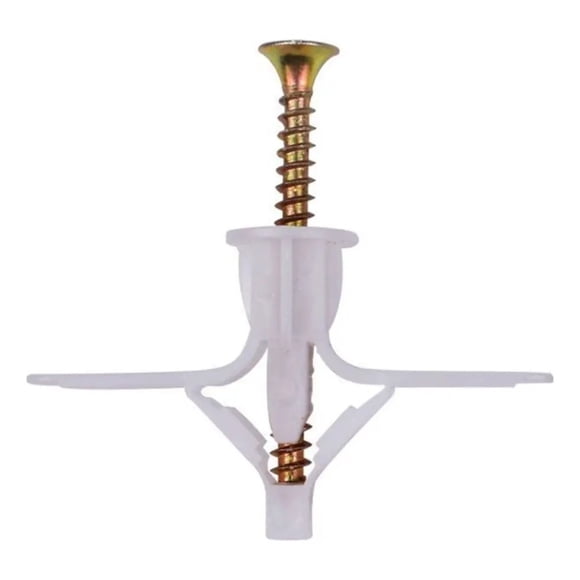 Tarugos Anclaje Tabique De Yeso + Tornillo 50 Mm Kit 50 Und