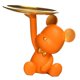 thumbnail image 5 of Bandeja De Almacenamiento De Escultura De Estatuilla De Oso De Resina Organizador De Decoración Del Hogar Naranja, 5 of 5