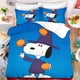 thumbnail image 1 of Snoopy quilt cover pillowcase, cute bedding set, boy and girl quilt set gift, home bedroom bedding 2/3pcs, 1 of 5
