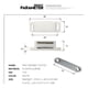 thumbnail image 2 of Retén magnético para puerta mueble 10 unidades blanco, 2 of 3