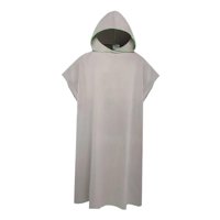Magideal - Poncho De Microfibra Para Surf, Toalla Cambiante, Toalla De Playa Con Capucha, Toalla De Natación De Secado Rápido Para Vacaciones, Baño Al Aire Libre Gris