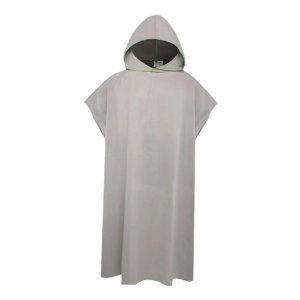 Magideal - Poncho De Microfibra Para Surf, Toalla Cambiante, Toalla De Playa Con Capucha, Toalla De Natación De Secado Rápido Para Vacaciones, Baño Al Aire Libre Gris