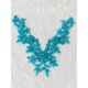 thumbnail image 4 of Aplicación De Encaje Con Pedrería Y Cuentas Parche Decorativo Azul Cielo, 4 of 4