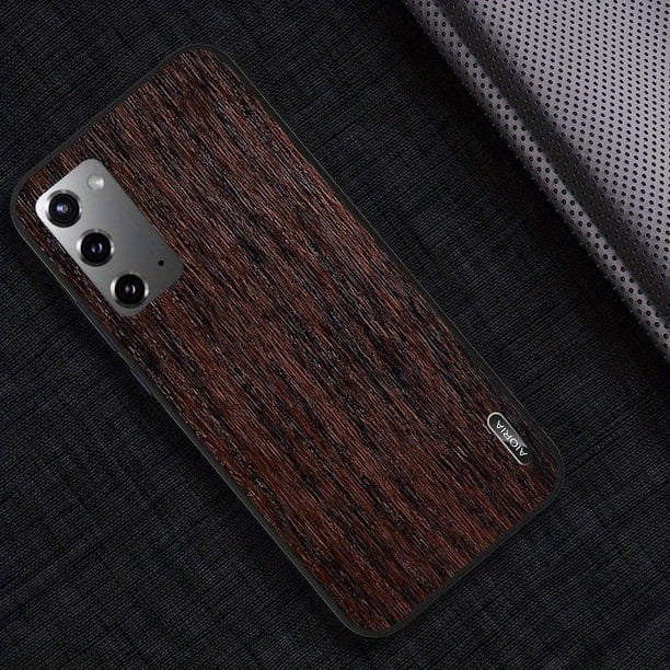 1pc Woodlike Case For Samsung Galaxy Note 20 Ultra International With Hard PC Cover + PU Skin