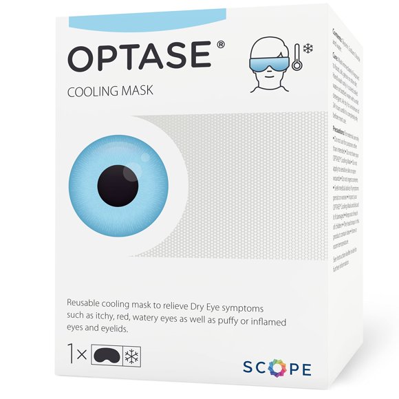 Mascarilla refrescante para ojos Optase Gel para aliviar los ojos secos
