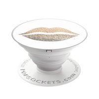 Soporte Y Agarre Para Teléfono Popsockets Labios Dorados Plegable