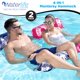 thumbnail image 2 of Hamaca de piscina Aqua LEISURE Waterlife 4 en 1, paquete de 2 unidades, azul marino/rosa, 2 of 6