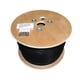 thumbnail image 1 of Bobina de cable Ethernet a granel CAT6A apantallada de 1000 pies, negra, 1 of 8