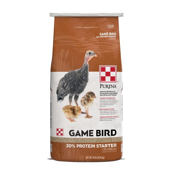 Purina® | Alimento Inicial para Aves de Caza y Pavo 30% Proteína | Bolsa de 18 kg