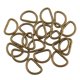 thumbnail image 4 of 100 piezas de aleación diy d dee rings para correas flejes 12x8x1.8m bronce, 4 of 4