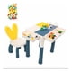 thumbnail image 1 of Mesa Y Silla Infantil Con Bloques De Construcción Juego Niño, 1 of 10