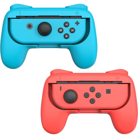 Grips para Controlador AARONMEI Joy-Con Nintendo Switch 2 Pack Rojo+Azul
