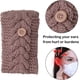 thumbnail image 3 of Paquete de 4 diademas de invierno para mujeres con botones para máscara, Tejido a punto, diademas calientes, diademas con orejas de ganchillo para mujeres y niñas, 3 of 7