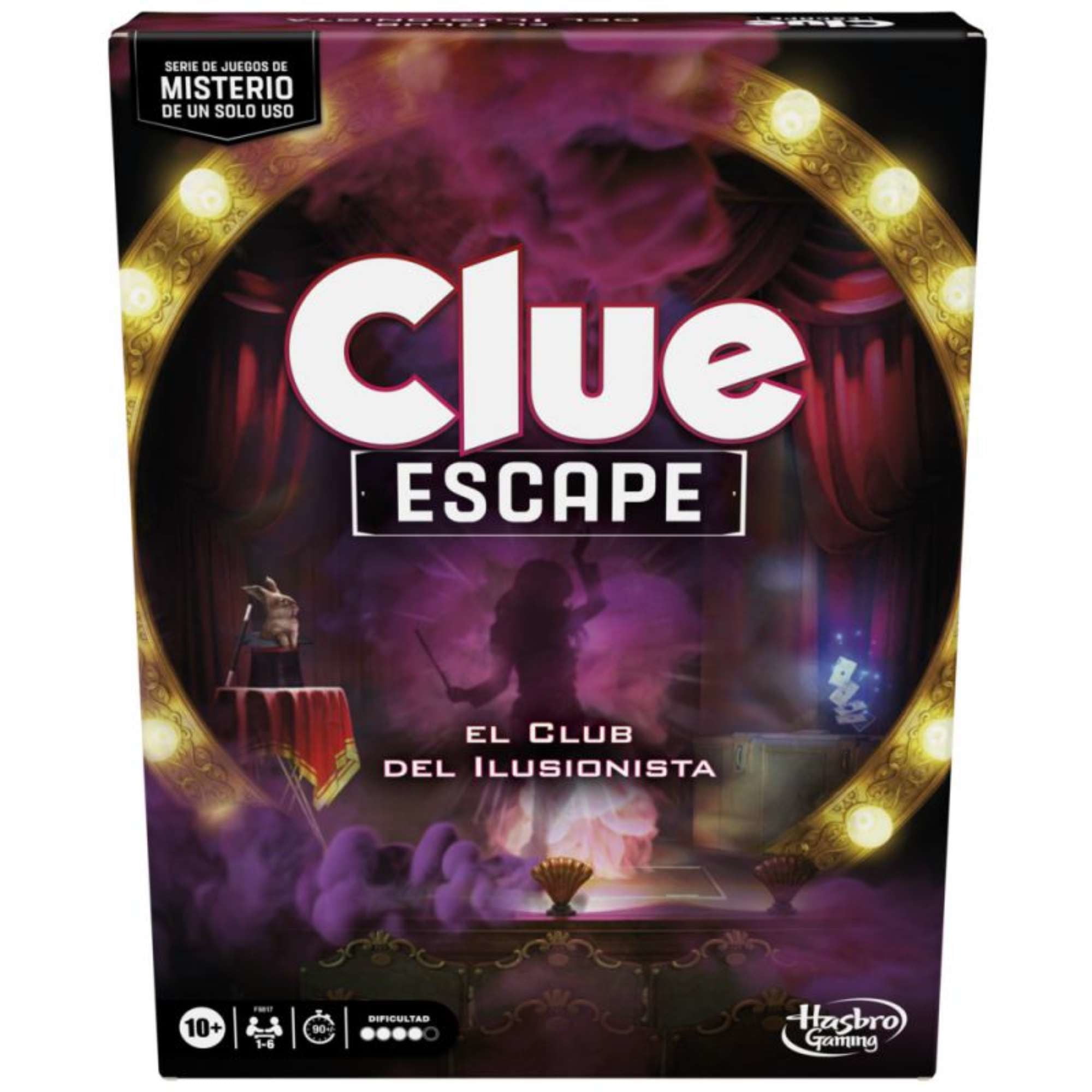 Hasbro Gaming - Juego De Mesa Clue Escape El Club Del Ilusionista