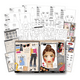 thumbnail image 1 of Libreta Cuaderno Para Diseñar Rostro Y Ropa Fashion Angels Agua, 1 of 4