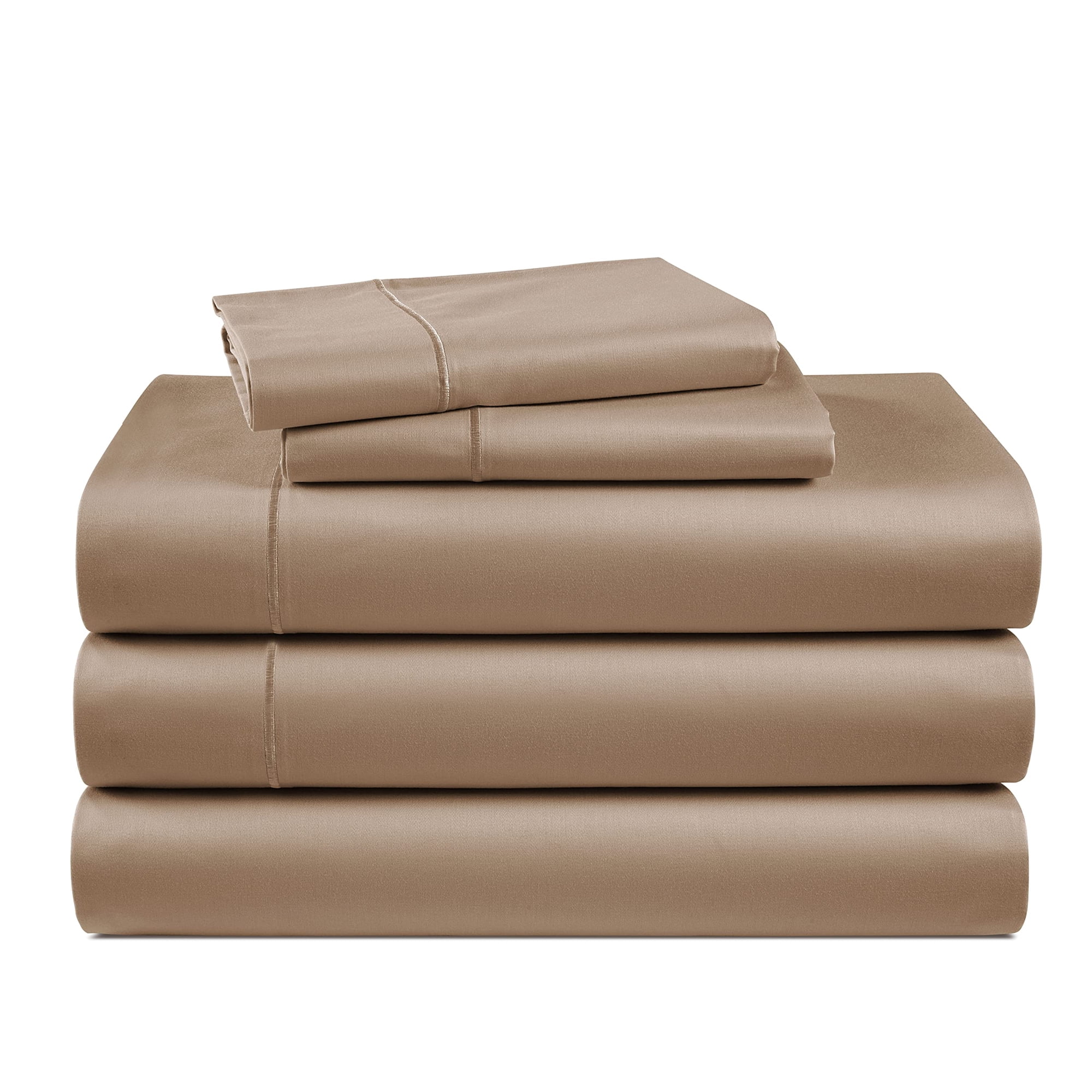 Sábanas Lane Linen Split King 100% Algodón Egipcio Color Topo