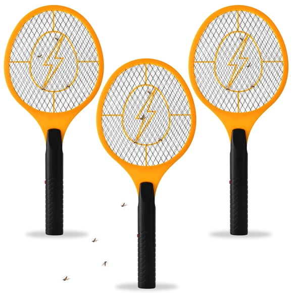Matamoscas Eléctrico JAZB Mata Insectos 3000V Paquete de 3 con Pilas