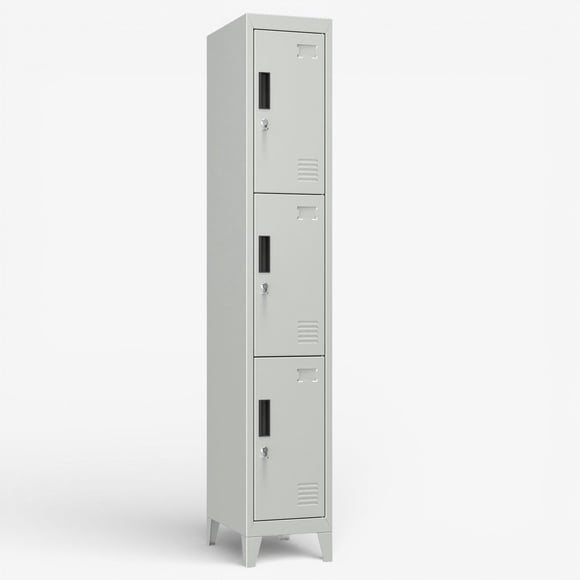 Casilleros Metálicos: 1 Cuerpo y 3 Puertas - PLML-3-1