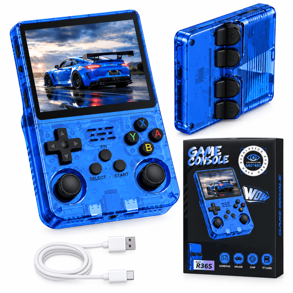 Mini Consola azul R36s 15k Video Juegos
