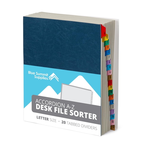 Organizador de Archivos Expandible Blue Summit con 20 Separadores