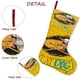 thumbnail image 5 of CatDog Tema: Calcetines de Navidad, fino lino blanco para colgar en escaleras y chimenea, decoración navideña para el hogar, regalo de Navidad. 45cm × 32cm, 5 of 5