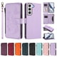 thumbnail image 3 of Funda Cartera Mariposa para [Samsung Galaxy S22 Plus] con Soporte y Cremallera Morado claro, 3 of 6