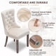 thumbnail image 5 of Sillas de comedor Kiztir de terciopelo, 6 unidades, tapizadas, color beige, 5 of 9