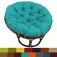 thumbnail image 2 of Silla International Caravan Bali Rattan Papasan de 42 cm con cojín, 2 of 5
