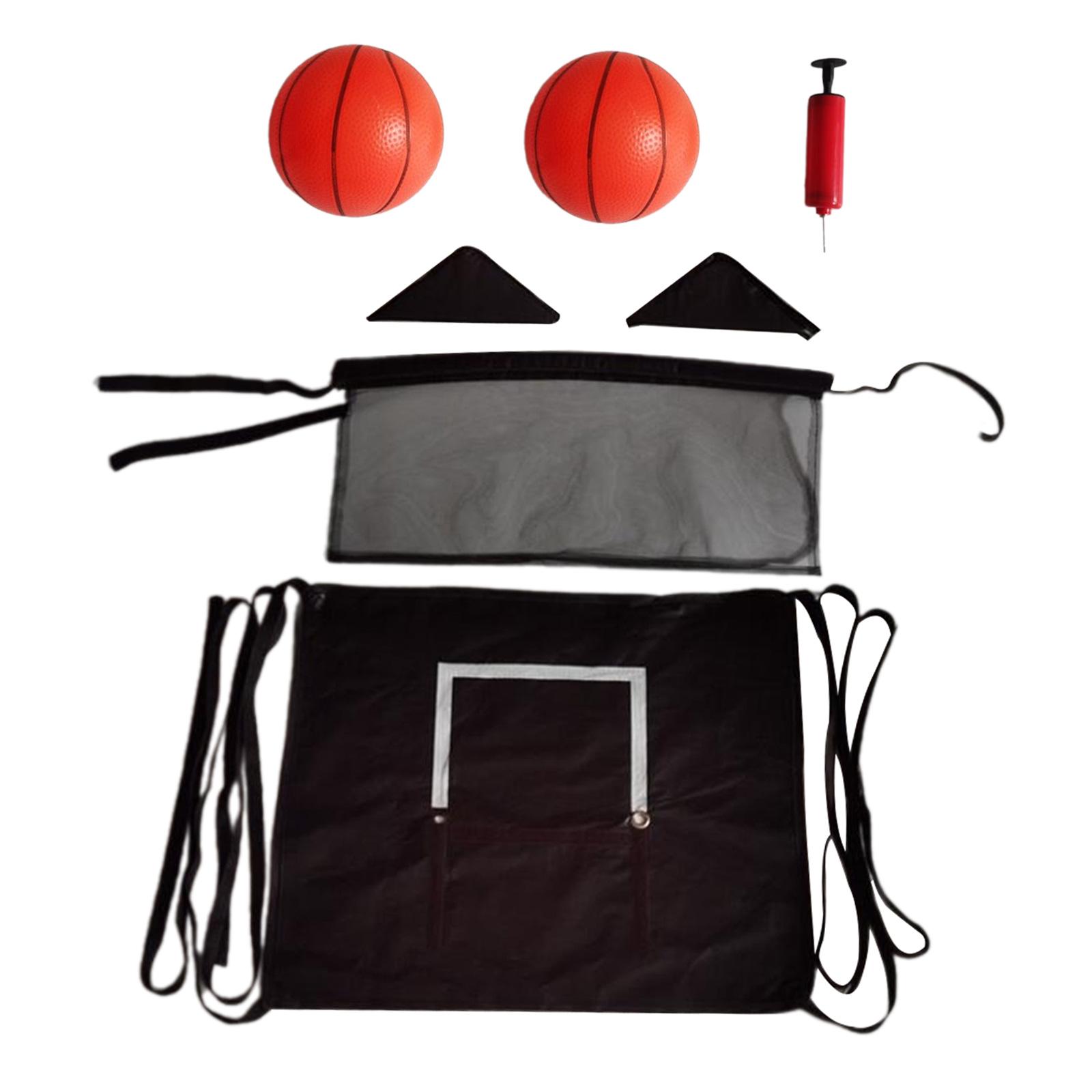 Ioensy - Mini Trampolín, Aro De Baloncesto, Regalo Para Amantes Del Baloncesto, Accesorio De Trampolín, 2 Bolas