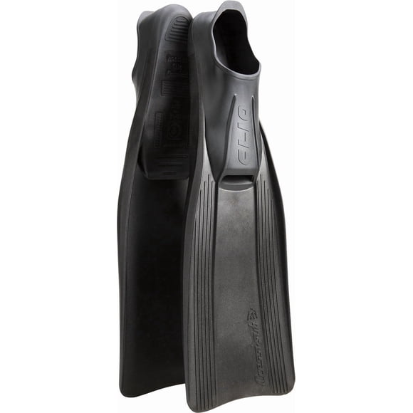 Fins Cressi Clio con bolsillo completo para pies, negro, talla 47/48