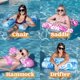 thumbnail image 2 of Hammock Pool Floats Sloosh, 2 paquetes para adultos, azul y rosa, 2 of 8