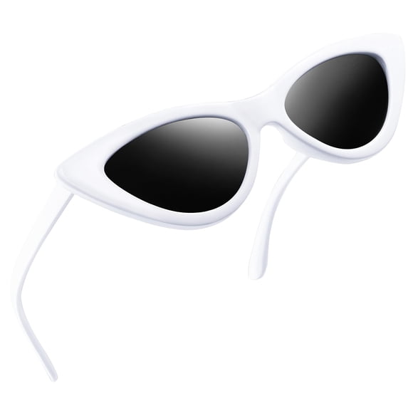 Gafas de Sol Joopin Estilo Cat Eye Pequeñas y Puntiagudas Polarizadas UV400 Blancas