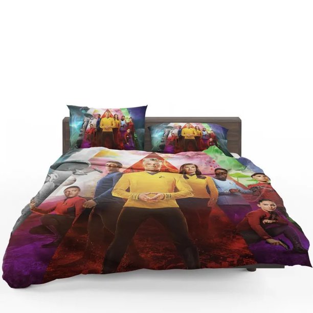 Star Trek Strange New Worlds Exploration Quilt Duvet Cover Set Bedspread3-Piece Bedding Set