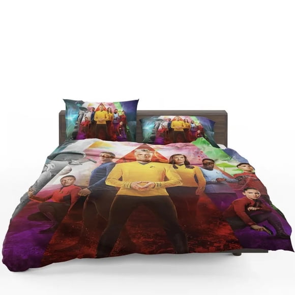 Star Trek Strange New Worlds Exploration Quilt Duvet Cover Set Bedspread3-Piece Bedding Set