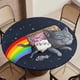 thumbnail image 5 of NYAN CAT-theme Fitted Round Tablecloths Elastic Edged Table Covers Waterproof Table Cloth for Kitchen Holiday Party Tables Decor 150cm, 5 of 6