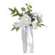 thumbnail image 1 of Flor De Rosa Artificial Para Silla De Pasillo, Para Boda, Cumplea?os, Color Blanco, 1 of 5