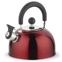 Tetera Sicilia 2500Ml Acero Inoxidable 25S Wens Cocina Rojo
