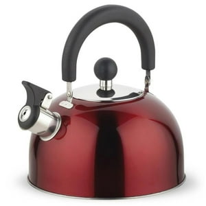 Tetera Sicilia 2500Ml Acero Inoxidable 25S Wens Cocina Rojo