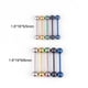 thumbnail image 2 of Xiao Hua Anillos de Lengueta Dorados de Acero Inoxidable -10 Piezas, Longitud de Barra de 19mm Diámetro de Barra de 1.6mm, Barra de Bola Recta de Rosca, Usada para Accesorios de Perforación Corporal, 2 of 2