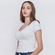 thumbnail image 3 of Polera Mujer M/C Rib Cuello V Roulette Gris Corona, 3 of 5