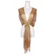 thumbnail image 3 of INSPIRE CHIC Chal Brillante Metálico para Mujer de Regreso a Clases con Hebilla Elegante con Flecos para Boda y Fiesta 74.8x17.7"(LxW) Oro Oscuro(Oro), 3 of 6