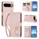 thumbnail image 2 of Funda Cartera Trébol para Google Pixel 11 Pro XL con Ranuras Tarjetas y Carga Inalámbrica Rosa, 2 of 6