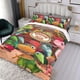 thumbnail image 3 of Tren de Dinosaurios Conjunto de sábanas temático, trío de piezas, cómodo y amigable con la piel, diseño único, regalo de decoración para el hogar para familiares, amigos y fans, 90 cm * 190 cm, 3 of 6