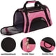 thumbnail image 5 of Transportín para mascotas MuchL con lados blandos para gatos pequeños y medianos y perros, color rosa, 5 of 6