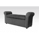 thumbnail image 1 of Banqueta Baul Con Brazos Felpa Gris, 1 of 1