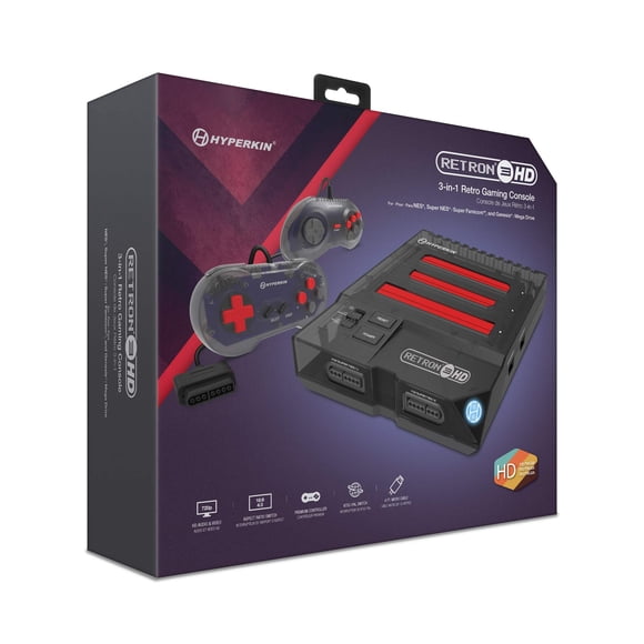 Consola de videojuegos Hyperkin RetroN 3 HD 3 en 1 para NES, SNES y Genesis