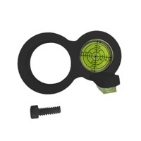 Ioensy - Nivel De Taladro Pequeño, Nivel De Burbuja Circular Para Muebles, Carpintería, Taller, Color Negro