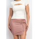 thumbnail image 4 of Saronite Blusa Básica con Cuello Redondo, Manga Corta y Doble Capa con Abertura Frontal, Color Blanco (para Mujer), 4 of 5